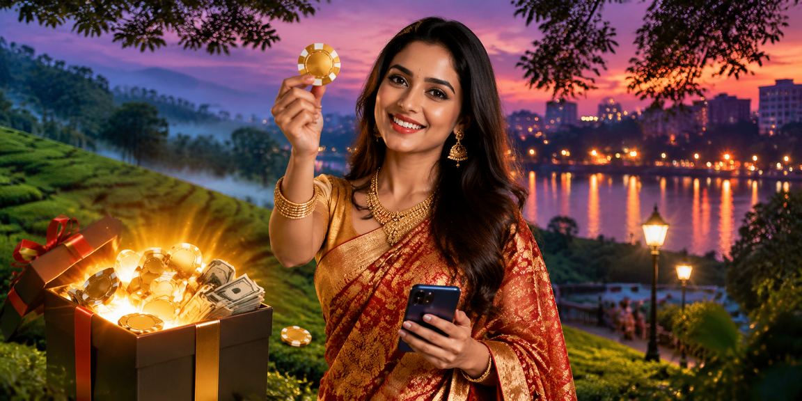ঢাকায় শাড়ি পরা মডেলের মোবাইলে বেটিং প্ল্যাটফর্ম ব্যবহারের দৃশ্য
