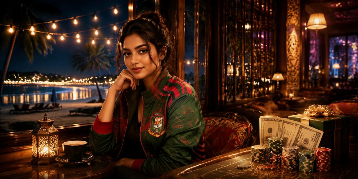 সেন্ট মার্টিন সৈকতে ক্রিকেট বেটিং উপভোগ করছেন একদল তরুণ
