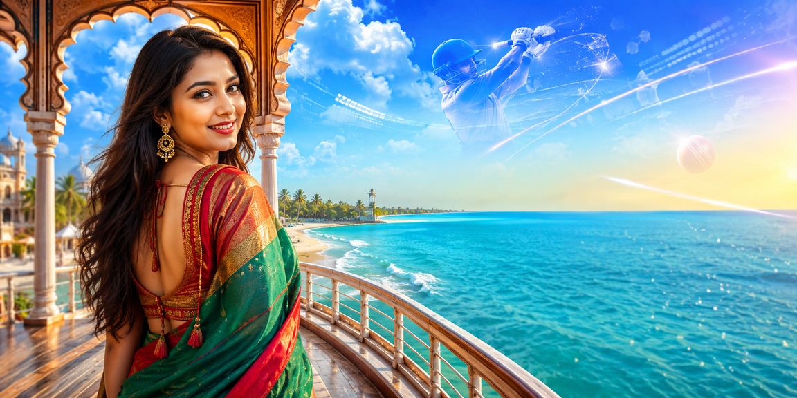 সেন্ট মার্টিন সমুদ্র সৈকতে ক্রিকেট বেটিং প্ল্যাটফর্ম ব্যবহারের দৃশ্য